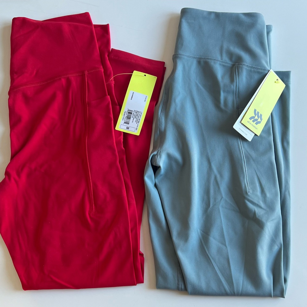 Set of two NWT Unworn Size Medium All in Motion Target Leggings